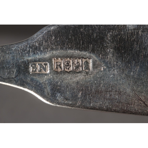 29 - Pair of silver tablespoons,&nbsp;George Burrows&nbsp;(I), London, 1773 and a pair of Irish silver ta... 