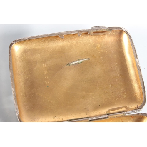 3 - Victorian silver cigarette case with heavy foliate decoration, 'Noakhali Railway March 1901' maker J... 