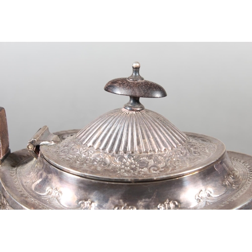 32 - Victorian silver three-piece tea service by James Dixon & Sons Ltd, Sheffield 1899, 840g gross.&... 