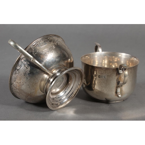 35 - Edwardian silver twin handled cup,&nbsp;Horace Woodward & Co Ltd, London, 1907, 133g and William... 