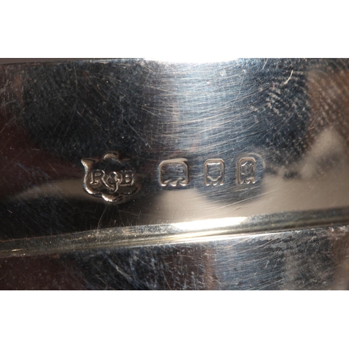 11 - Set of four silver twin handled quaichs or salts of plain form,&nbsp;Roberts & Belk Ltd, London,... 