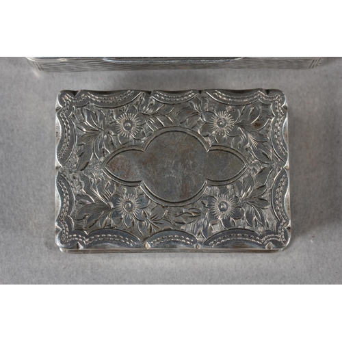 9 - Russian silver niello work snuff box, Moscow, 1840 and an antique silver snuff box, William Oliver, ... 