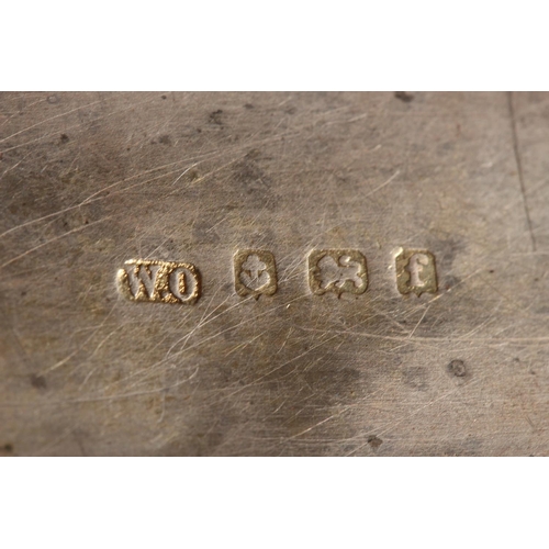 9 - Russian silver niello work snuff box, Moscow, 1840 and an antique silver snuff box, William Oliver, ... 