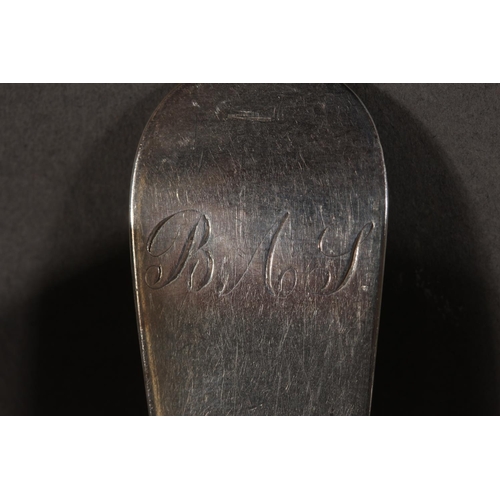 39 - Geo III set of six silver tablespoons, Francis Howden, Edinburgh, 1805, 380g.