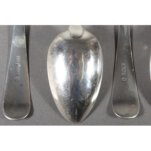 39 - Geo III set of six silver tablespoons, Francis Howden, Edinburgh, 1805, 380g.