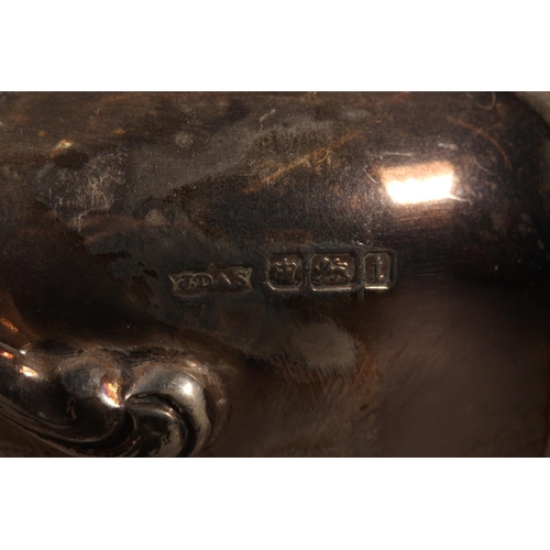 40 - Geo V silver sugar bowl with loop handles raised on whorl feet, '1st Arab Hacks, Grand Slam, 1910', ... 