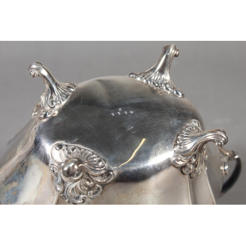 40 - Geo V silver sugar bowl with loop handles raised on whorl feet, '1st Arab Hacks, Grand Slam, 1910', ... 
