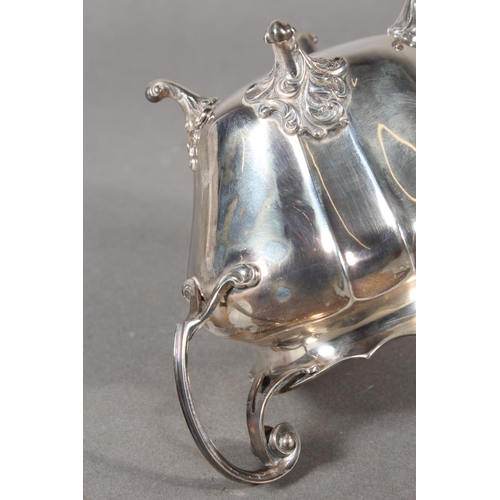 40 - Geo V silver sugar bowl with loop handles raised on whorl feet, '1st Arab Hacks, Grand Slam, 1910', ... 