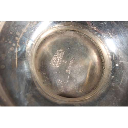 44 - Geo V silver teapot with wooden handle and knop, initialled S, Brook & Son, Sheffield, 1916, 823... 