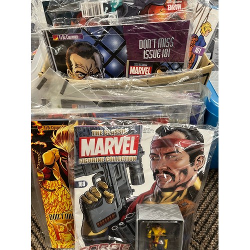 Collection of 'The Classics' Marvel Comic magazine figures, boxed with ...