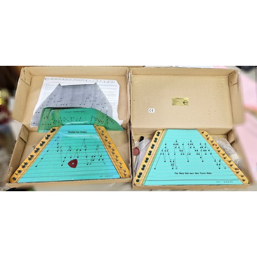 Two Cimbala instruments, boxed