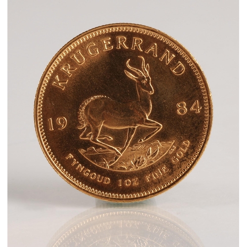 71 - South African gold Krugerrand 1984, one oz fine gold