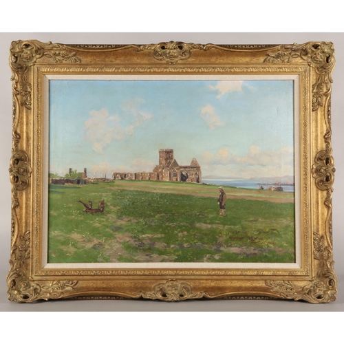 George Houston RSA RSW RGI (Scottish 1869-1947)'Iona'framed oil on ...