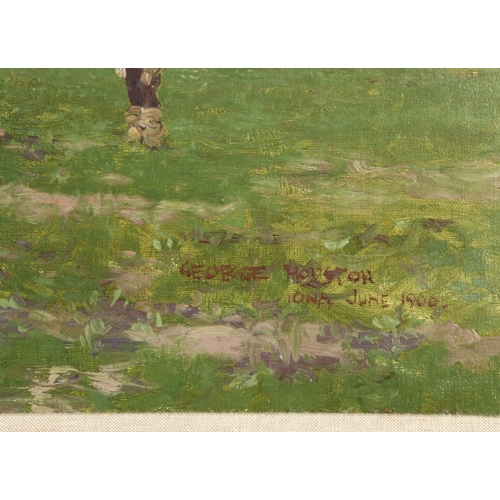 George Houston RSA RSW RGI (Scottish 1869-1947)'Iona'framed oil on ...