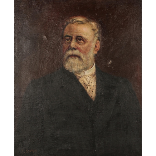 Edwin Swan (British 1872-1949)'Portrait of a Gentleman'framed oil on ...