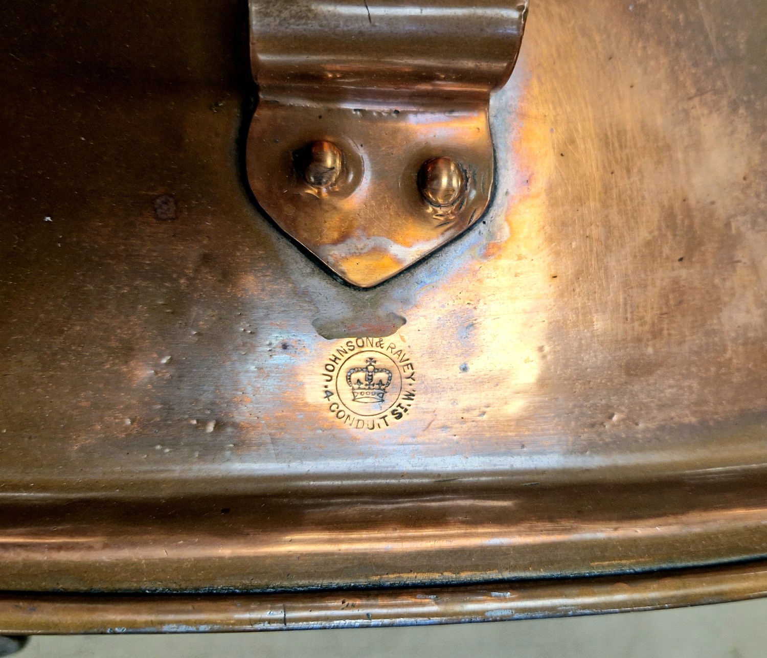 Two copper fish kettles.