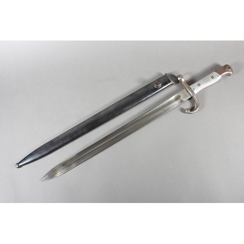 Argentinian 1891 pattern sword bayonet for the Mauser rifle, the ...