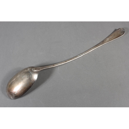 49 - Geo III silver basting spoon of typical form,&nbsp;William Eley&nbsp;I, William Fearn & William ... 