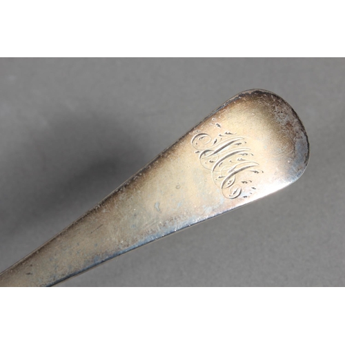 49 - Geo III silver basting spoon of typical form,&nbsp;William Eley&nbsp;I, William Fearn & William ... 