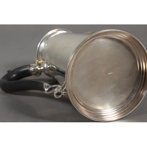 50 - Geo V silver coffee pot of typical form,&nbsp;Martin Hall & Co Ltd, Sheffield, 1912, 409g.