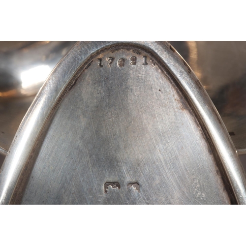 54 - Geo V silver mounted heavily cut glass claret jug, John Grinsell & Sons, Birmingham, 1918, 21cm ... 