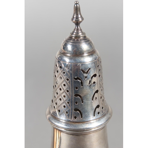 58 - Silver sugar castor, Barker Brothers Silver Ltd, Birmingham, 1964, 114g and a silver sauce boat,&nbs... 