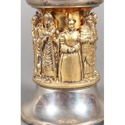 60 - Elizabeth II limited edition silver chalice commemorating the ninth centenary of Winchester Cathedra... 