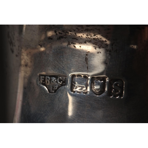 61 - Geo V silver four piece tea service raised on ball feet, Fenton, Russell & Co Ltd, London, 1913,... 