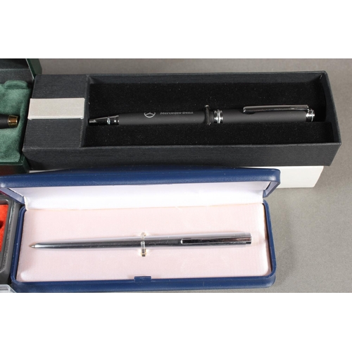 Collection of cross and other pens, G-shock casio wristwatch and others ...