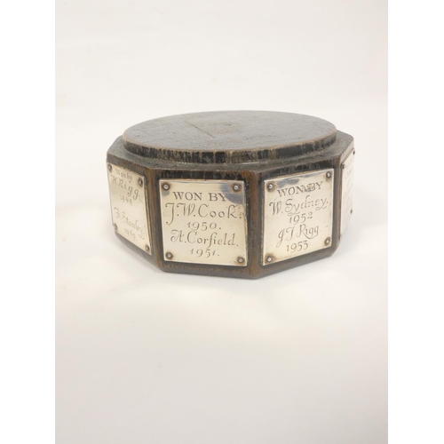 52 - Keswick School of Industrial Arts (KSIA) silver goblet of bell form having slightly tapering stem wi... 