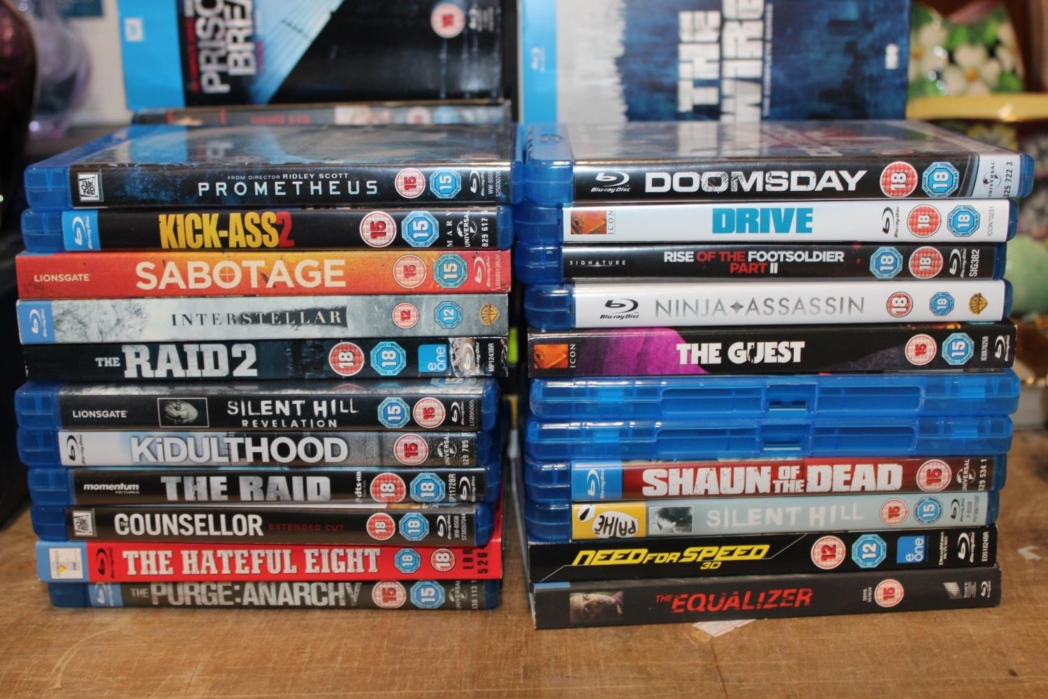 Blue-ray DVDs.