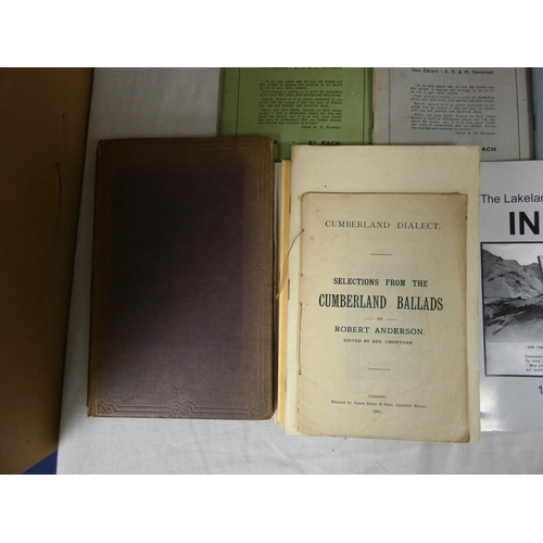 11 - Cumbria Dialect & Verse.&nbsp;&nbsp;Early run of Lakeland Dialect Society journals from no. 6 to... 