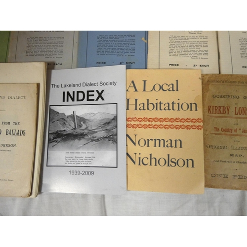 11 - Cumbria Dialect & Verse.&nbsp;&nbsp;Early run of Lakeland Dialect Society journals from no. 6 to... 