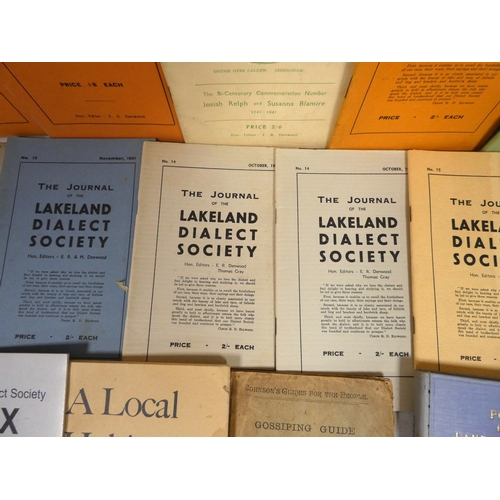 11 - Cumbria Dialect & Verse.&nbsp;&nbsp;Early run of Lakeland Dialect Society journals from no. 6 to... 