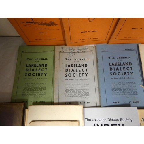 11 - Cumbria Dialect & Verse.&nbsp;&nbsp;Early run of Lakeland Dialect Society journals from no. 6 to... 
