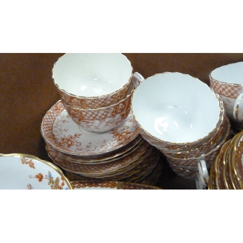 1 - Two cartons containing part tea sets to include Standard, Edwardian-style, and others.