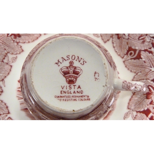 9 - Two cartons containing various Mason's ceramics to include 'Regency' pattern examples, dinner and te... 