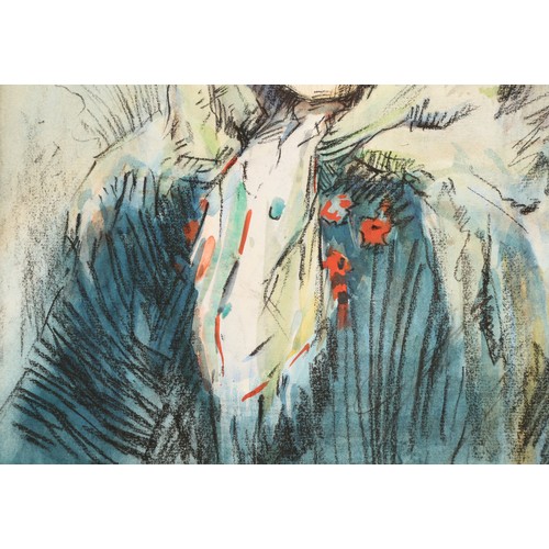 273 - Anders Leonard Zorn (Swedish 1860-1920)'Girl Portrait with Scarf'framed mixed media on papersigned u... 