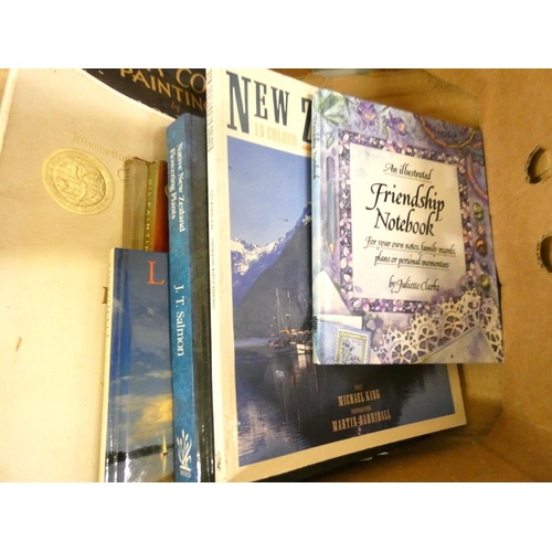 Large box of art reference books.