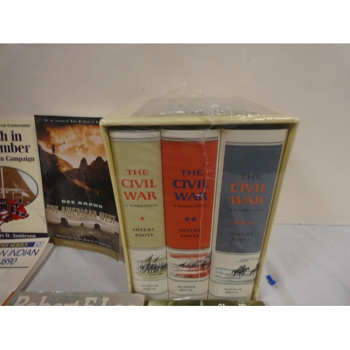 33 - American History.  A carton of various vols. incl. The Civil War & The West.