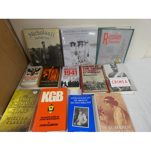 36 - Russian History.&nbsp;&nbsp;A large carton of various vols., mainly in d.w's.