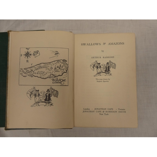 51 - RANSOME ARTHUR.  Swallows & Amazons series. The full set of works in this series. Orig. cloth, v... 