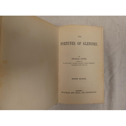 52 - LEVER CHARLES.&nbsp;&nbsp;Works. 12 uniform vols. Half calf, gilt backs, marbled brds. & edges. ... 