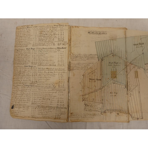 59 - Cumbria/Penrith Area.&nbsp;&nbsp;Field Drainage Plans, Sections & Costings. Mid 19th cent. folio... 