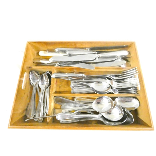 17 - Part Cooper Ludlum canteen of cutlery and other flatware etc.
