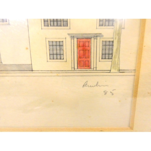 48 - A. L. Arsehavia,  'The Eagle and Child', Oxford, signed and dated print.