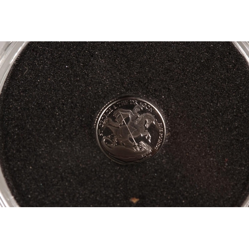 1415 - Two ASCENSION ISLAND King Charles III (2022-) '2024 St George and the Dragon Platinum Proof &pound;5... 