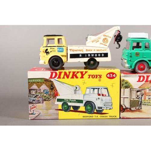 1074 - Dinky Toys diecast model vehicle 978 Refuse Wagon, 425 Bedford TK Coal Lorry and 434 Bedford TK Cras... 