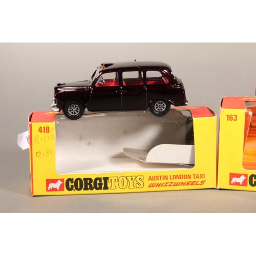 1087 - Corgi Toys diecast Whizzwheels model vehicles to include 163 The Santa Pod Glo Worm Dragster, 418 Au... 