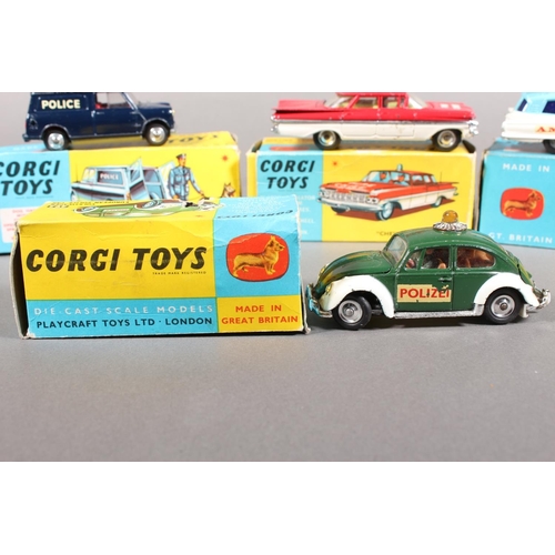1092 - Corgi Toys diecast model vehicles to include 437 Superior Ambulance on Cadillac Chassis, 448 BMC Min... 